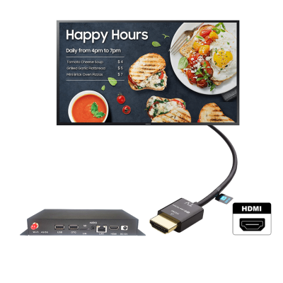 Cloud Control 4K Ultra-HD Digital Media Player for USB Drives and MicroSD Cards, Digital Signage, MP4 Videos MP3 Music Photos