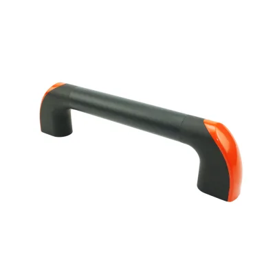 Heavy Duty Industrial Tubular Door Pull Handle Tube With L Bracket Mount For CNC Machine Center Guard Enclosure Cabinet