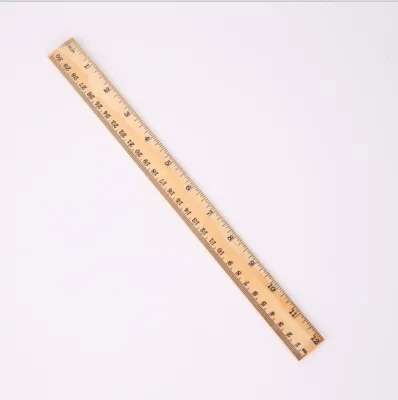 Wood Metric 30cm Scale Custom Fashion School Quilting Sewing Ruler Tailor Curved Wood Sewing Ruler With Printing