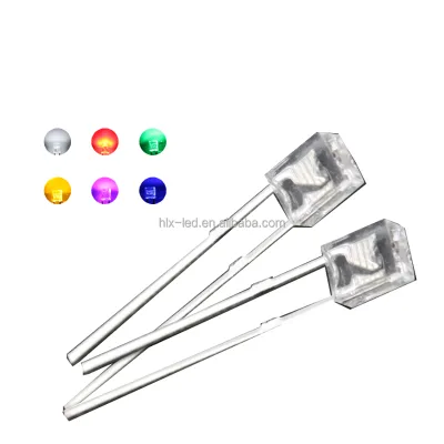 High Brightness 2x5x7mm Square LED 257 White Warm White 3500K Flat Top Rectangular DIP Emitting Diode for PCB Signal Light