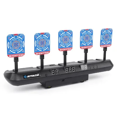 Electronic Scoring Target Automatic Return Soft Bullet Gun Outdoor Shooting Battle Practice Electric Toy Target