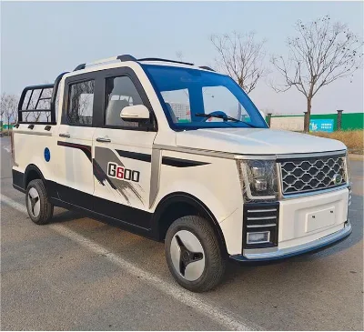 New Energy Automobile ECO Car 60v 2000W Administrative Car Double Rows Electric Pickup for Cargo Carrying
