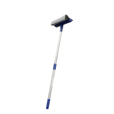 DOOSO Window Cleaner Adjustable Car Squeegee Cleaning Sponge Scrub and Rubber Squeegee