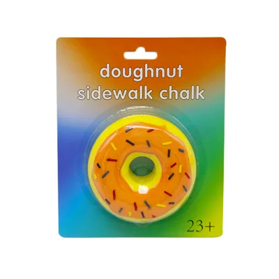 Elsas Jumbo 1pk Doughnut Sidewalk Chalk for Kids Outdoor Modeling Chalk Kit