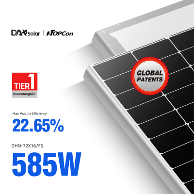 South Africa Government Solar Panel Program N Type 585W 580W 570W Solar PV Modules