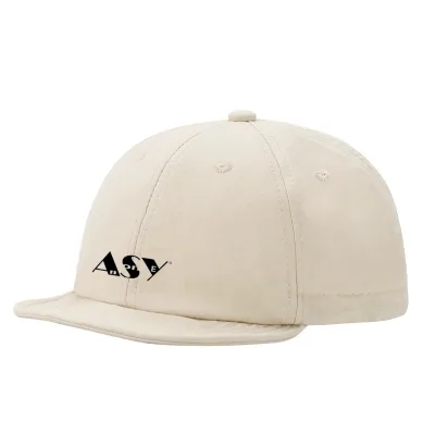 PEECABE Bendable Brim Adults Baseball Hat 100% Polyester Adjustable Head Circumference 6-Panel Cute Solid Color Sun Cap 18