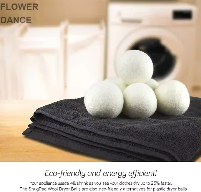 7cm 100% New Zealand Organic Wool Handmade Dryer Balls 2 Pieces 6-Pack XL Washing Machine Use for Cleaning