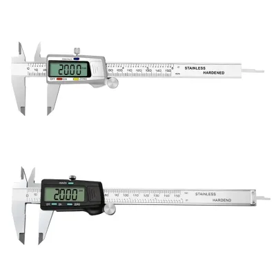 TRANRICH 6IN Digital Caliper 150MM Measuring Tool Stainless Steel Vernier Caliper with Inch & Metric Display
