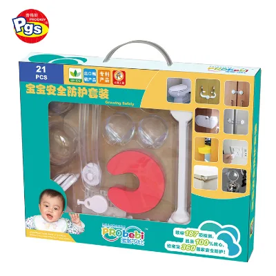 OEM/ODM Global Wholesale Supplier GZprodigy BH21C Baby Proofing Plastic Child Safety Lock Kit 2pcs Magnetic Drawer Locks