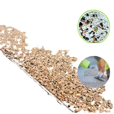 Resin Bound Gravel Floor Coating Crushed Pebble Stone Epoxy Anti Slip High Traffic Heavy Duty Decorative for Park Walkway Plaza
