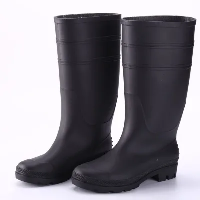 Farming Pvc Boot Logo Anti-Slip Fishing Waterproof 2021 Popular Blue Safety Rain Boots