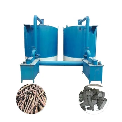 Vertical Dry Distillation Palm Kernel Biochar Sawdust Coconut Shell Plant Coal Rice Pellet Olive Husk Carbonization Stove Kiln