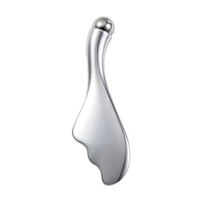 Private Label Metal Facial Massager Eye Cream Massage Roller Face Mask Applicator Guasha Roller