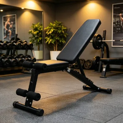 Manufacturer-direct Foldable Dumbbell Bench Adjustable Flat/incline Home Gym Equipment Abdominal Trainer Multi-function Sit-up
