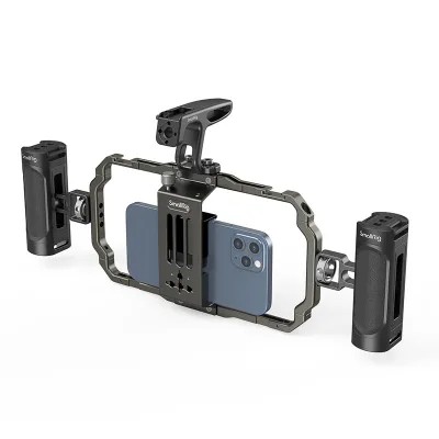 SmallRig Universal Phone Video Rig Kit Video Stabilizer Rig for Vlog Videography Live Streaming for iPhone 15 14 13 12 Pro Max