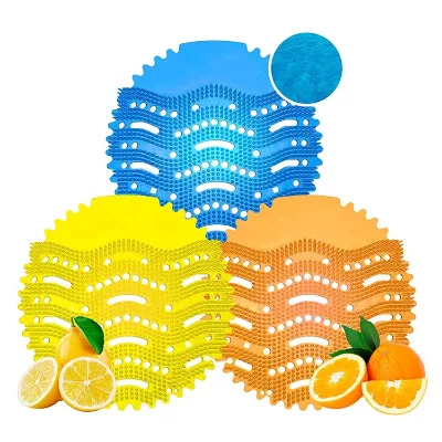 Different Scents Anti Splash Urinal Screens Deodorizer Mat Pad Bulk Sale for Men Bathroom Custom Logo and Packing