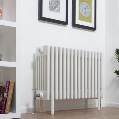 HVAC Systems Steel Six Pillar Columns Matte White Good Heat Dissipation Performance Wall - Mounted and Standing Heater