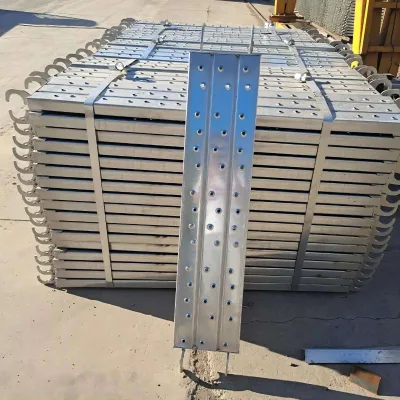 XBS Industrial Hot-Dip Galvanized Perforated Steel Scaffolding Planks with Hooks for Building Construction