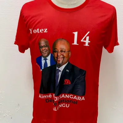 FOCUSGIFT Wholesale Election Bulk Unisex Crew Neck Short Sleeve T-Shirt Custom Logo Color Polyester Breathable Promotional