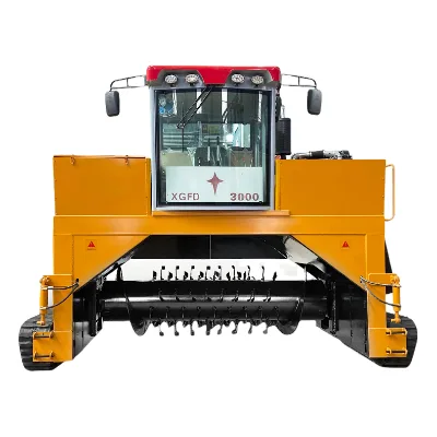 Poultry Manure Cow Dung Date Palm Organic Compost Farm Machine Mobile Crawler Type Compost Turner Organic Fertilizer Equipment
