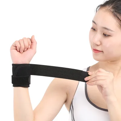 2024 Best Fixed Bandage Badminton Basketball Volleyball Pressure Sports Wrist Brace Direct Double Strap Wrist Brace