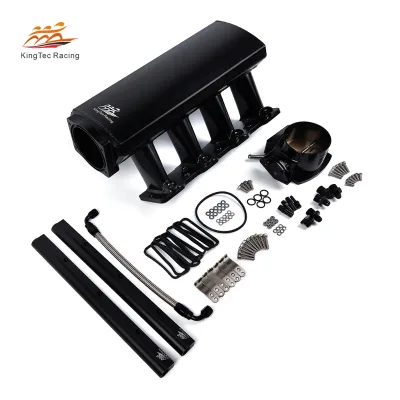 Kingtec Low Profile Intake Manifold Fuel Rail LS1 LS2 LS6 92/102mm with MAP Sensor Port High Performance