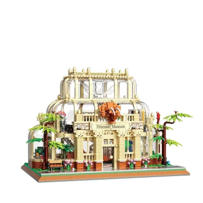 Educational Qunlong Mini Toys 613000 Dinosaur Museum Building Block Brick for Kids Toys