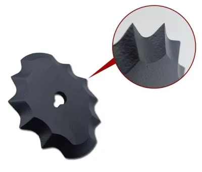 112x96mm Wave TMR Mixer Blade with Keyhole | High Wear Resistance Replacement Parts