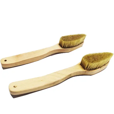High Quality Pig Hair Cleaning Brush with Wooden Handle
