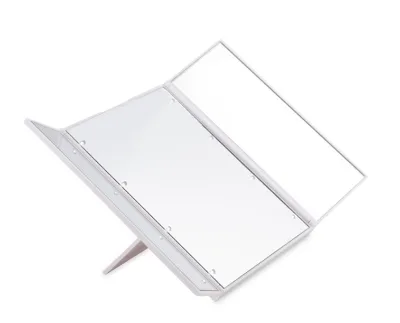 Portable LED Light Makeup Mirror Vanity Lights Make up Pocket Mirrors Vanity Cosmetic Hand Folding Led Mirror Lamp