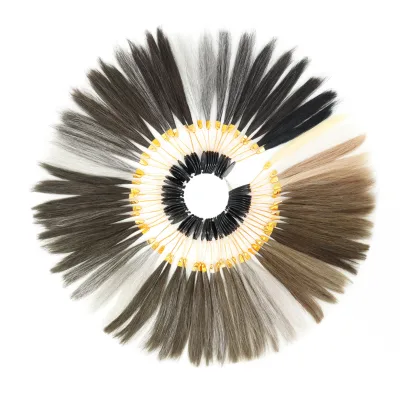 Man's Easy Color Ring Human Hair Men Color Chart Barber Salon Men Hair Color Palette Simple Hair Swatch Chart Tool