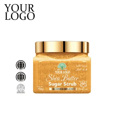 Wholesale Body Scrub Private Label Moisturizing Exfoliating Shea Butter Body Scrub