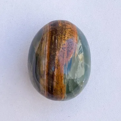 Hot Selling Mixed Rose Quartz Blue Onyx Egg Palm Stone Polished Crystal Egg Shape