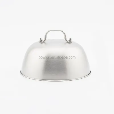 Melting Dome Griddle Accessories Stainless Steel Oven Microwave Safe for Flat Top Cooking Basting Cover Enhances Flavor Steams