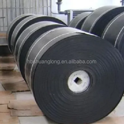 Flame retardant whole core flat conveyer belt