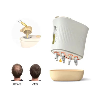 2024 New Advance Beauty Equipment Scalp Massage Device Hair Growth Oil Applicator Comb Red Light Anti Hair Loss Head Massage