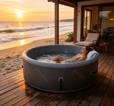 Customized Spa Tubs & Outdoor Hot Tub, Spa Tubs extra Large Luxury 4 People Free Standing Bath Tub with Spatub for Adult & Kids