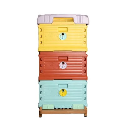 CHINABEES 10 Frames Standard Langstroth .3 Layers Plastic Foam Beehive Polish Hive Bodies Beekeeping Apiculture