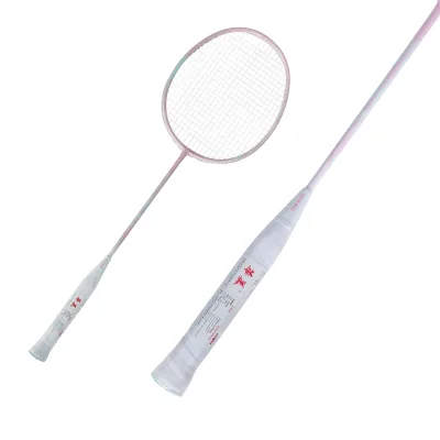 Huamei Brand Length 675mm Carbon Fibre Badminton Racquet for Indoor Sports