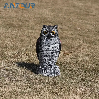 Outdoor Solar Bird Repeller Animal Pigeon Sparrow Scare Owl Scarecrow