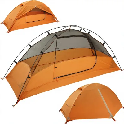 Quality 1/2 Person Ultra-Light Automatic Setup Double-Layer Taffeta Oxford Cloth 1000mm Waterproof Four Seasons Tent Camping