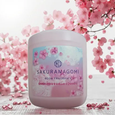 Premium Japanese Cherry Blossom Solid Air Freshener Gel Custom Scent Long-Lasting Premium Odor Eliminator Room Air Freshener