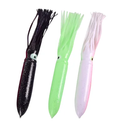 Large Bulb Squid PVC Various Color Commercial Catching Octopus Skirts Lure