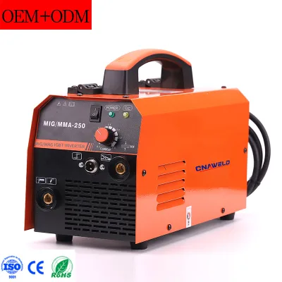 CHINAWELD MMA-250 MIG/MMA Welder with Gas Flux Core Wire 3.2mm Max Diameter Low Carbon Steel Construction for Home Repair & DIY
