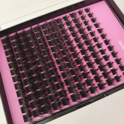 Manga Lash Clusters Wispy Spikes Anime Natural Vegan Eyelash Extensions Individual Lashes DIY Home