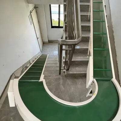 2025 Updated Rubber Climbing Conveyor Belt High Load Capacity Adjustable Speed for Efficient Labor Saving
