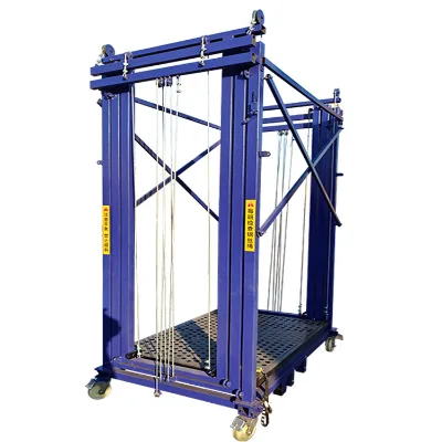 Good Quality 2 - 12m 300-500 kg Home Portable Lifting Platform Foldable Electric Lifting Scaffold