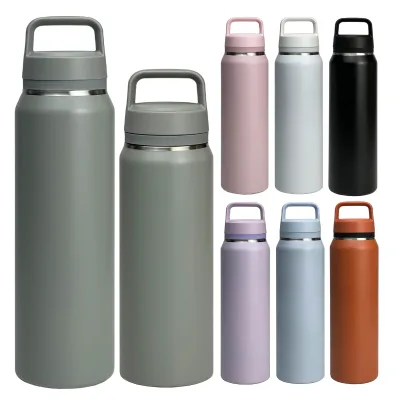 2025 Eco Friendly 500ml/700ml 304 Stainless Steel Insulated Water Bottle with Tea Infuser Bpa Free Sport Bottles