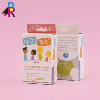 Wholesale Customized Portable Recyclable Tuck End Box Card Deck Drinking Game Playing Party Cards Friends Family Communication