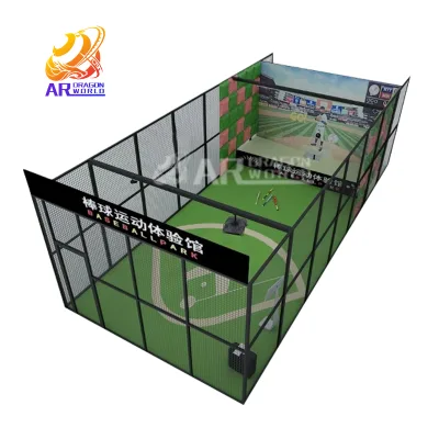 Indoor Baseball Training Equipment Baseball Training Automatic System Equipment Hologram Projector Interactive Game Sport Center